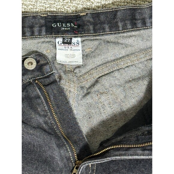 Guess Women's Black Retro Denim Jeans 39060RG Size 27 (27x29) - Picture 3 of 8